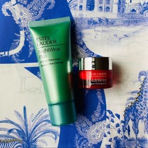 Estee lauder travel size nightwear plus detox mask and nutritious cream